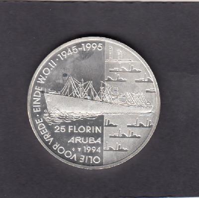 Beschrijving: 25 Florin  PEACE  SHIP